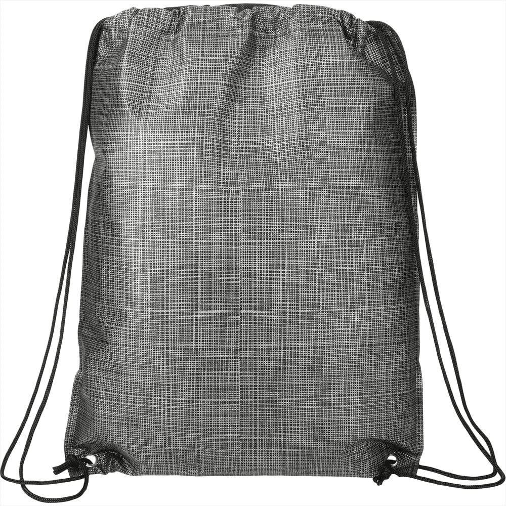 Alternative view of Crossweave Heat Sealed Drawstring Bag