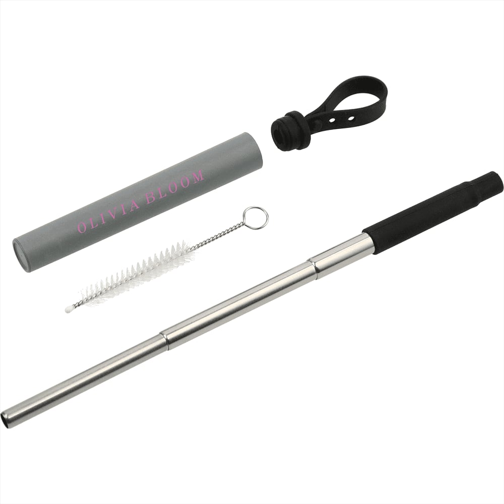 Reusable Stretchable SS Straw w/ EcoTube