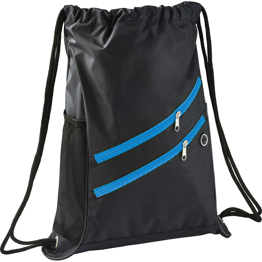 Two Zipper Deluxe Drawstring Sportspack