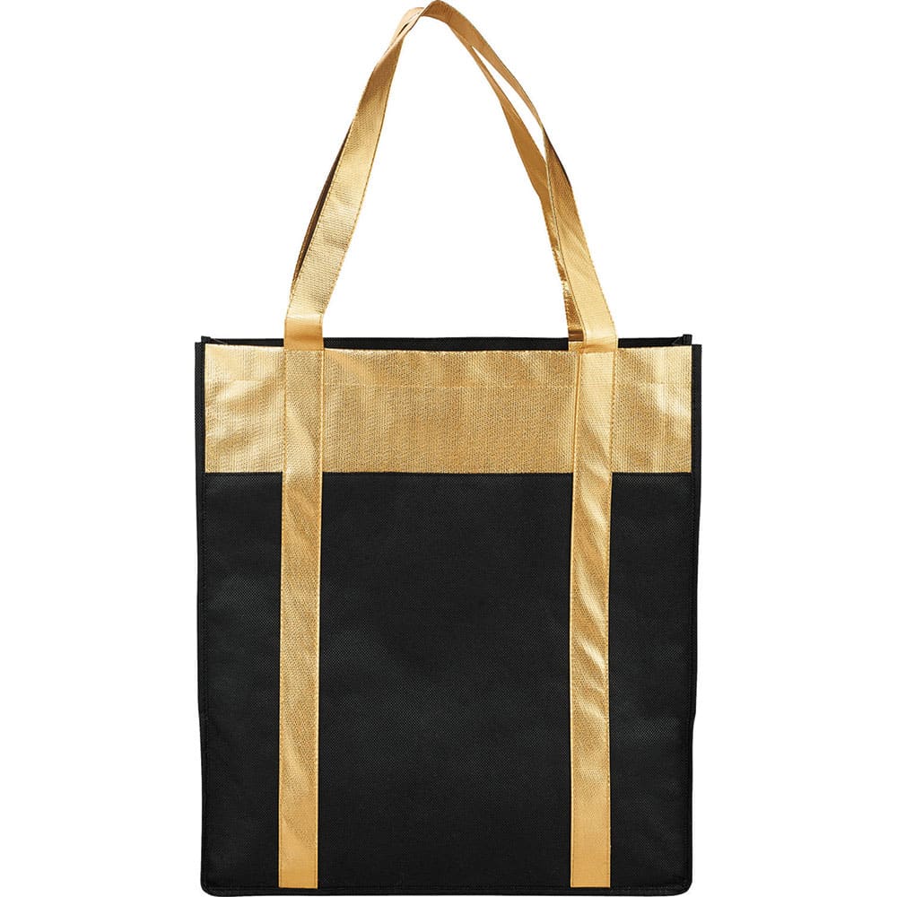 Metallic Non-Woven Shopper Tote