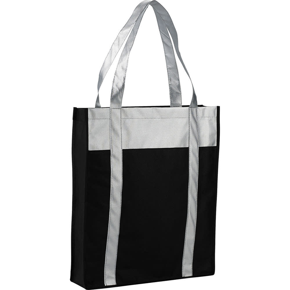 Metallic Non-Woven Shopper Tote