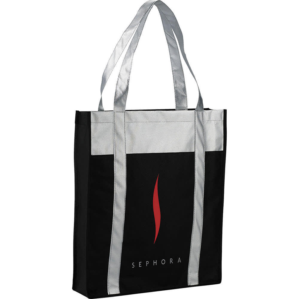 Metallic Non-Woven Shopper Tote