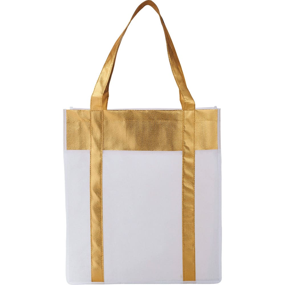 Metallic Non-Woven Shopper Tote