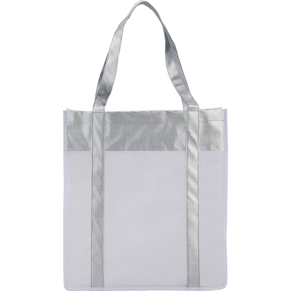 Metallic Non-Woven Shopper Tote