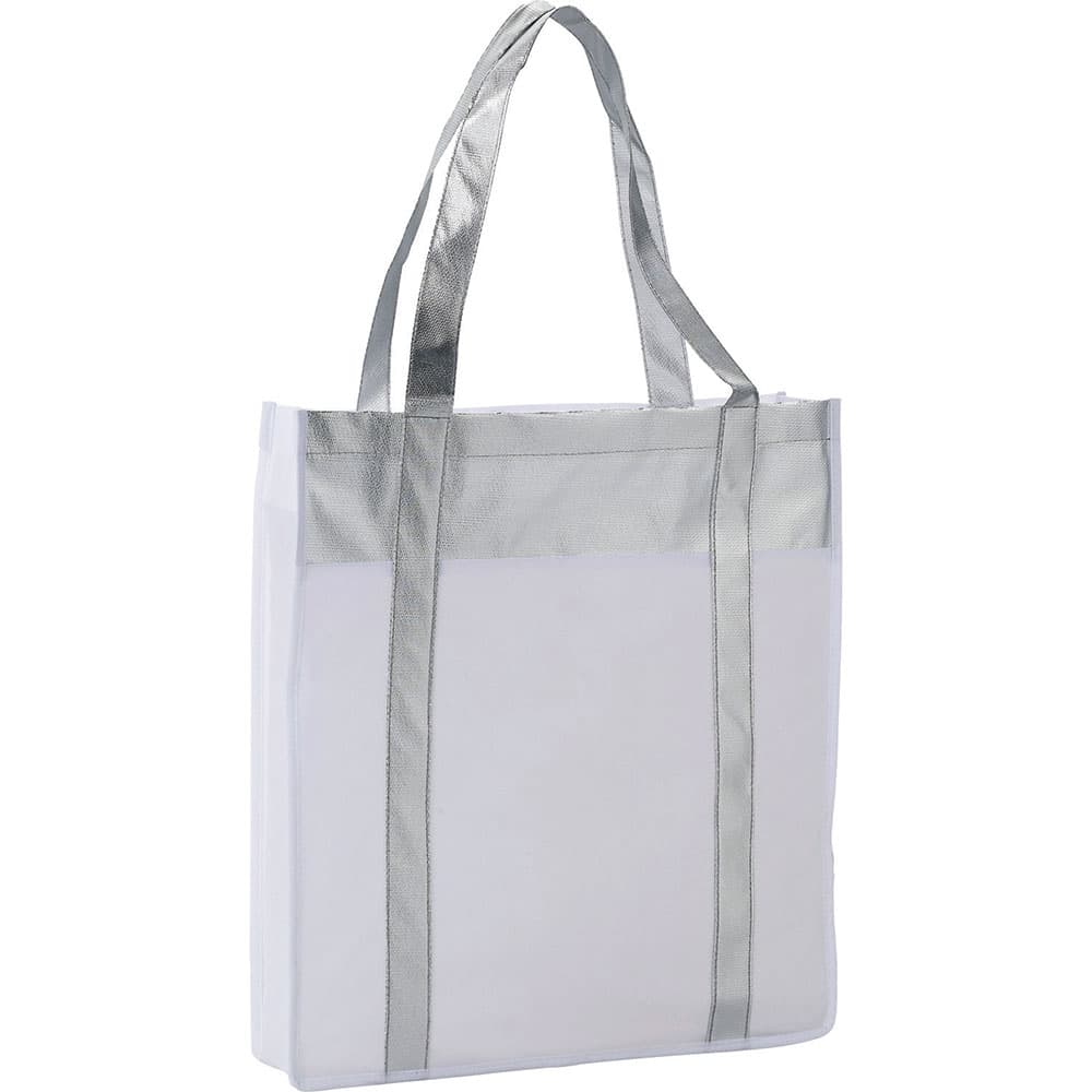 Metallic Non-Woven Shopper Tote