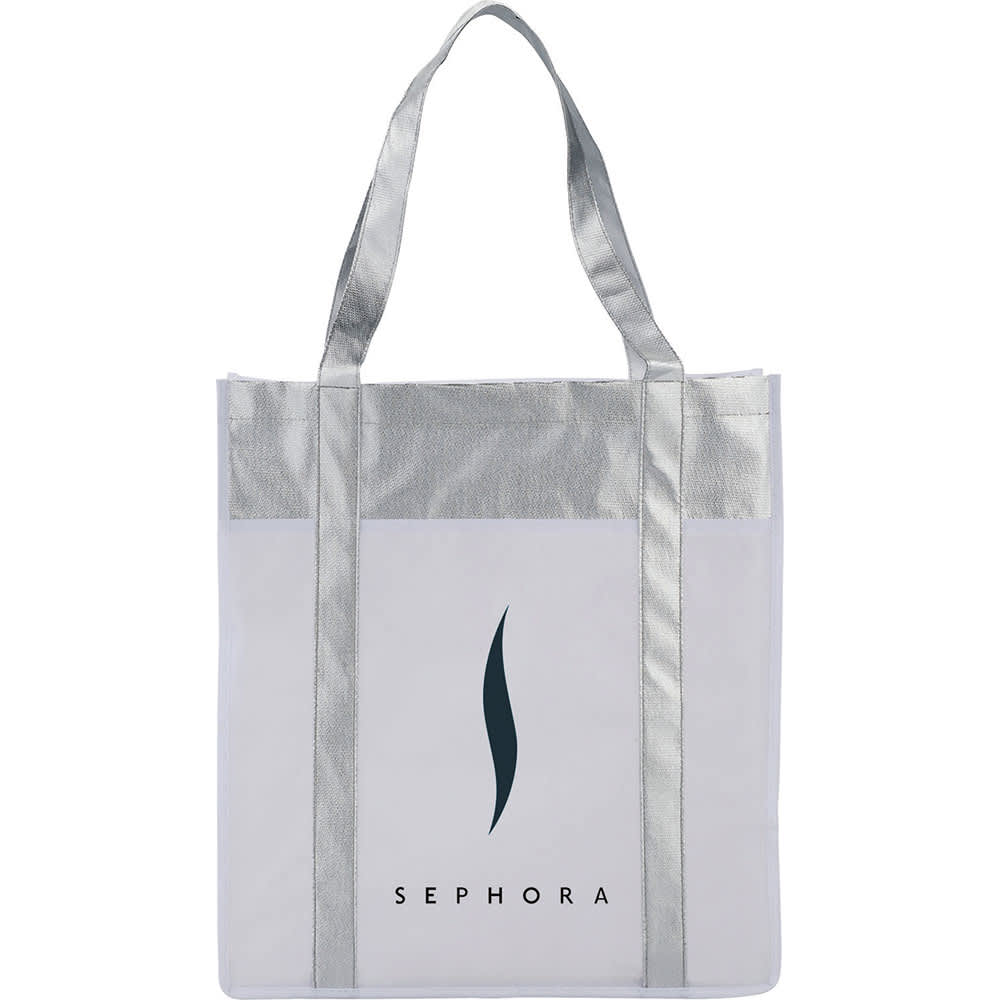Metallic Non-Woven Shopper Tote