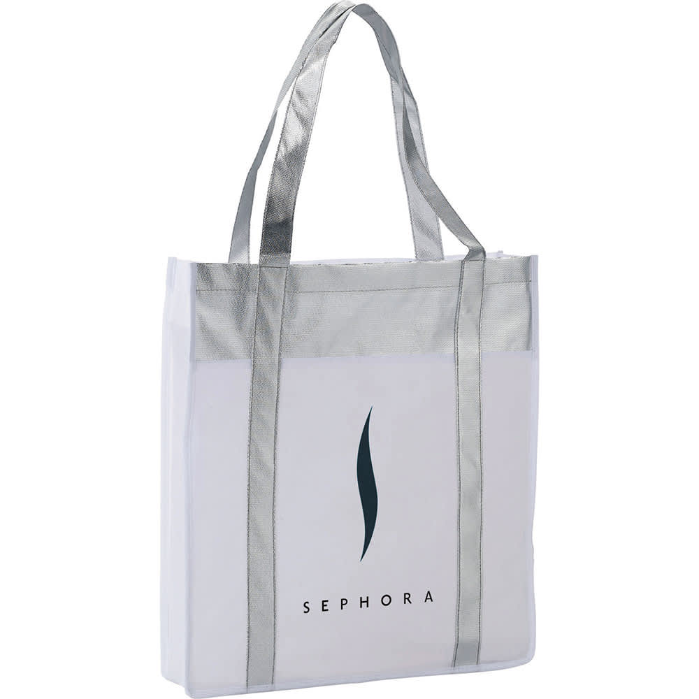 Metallic Non-Woven Shopper Tote