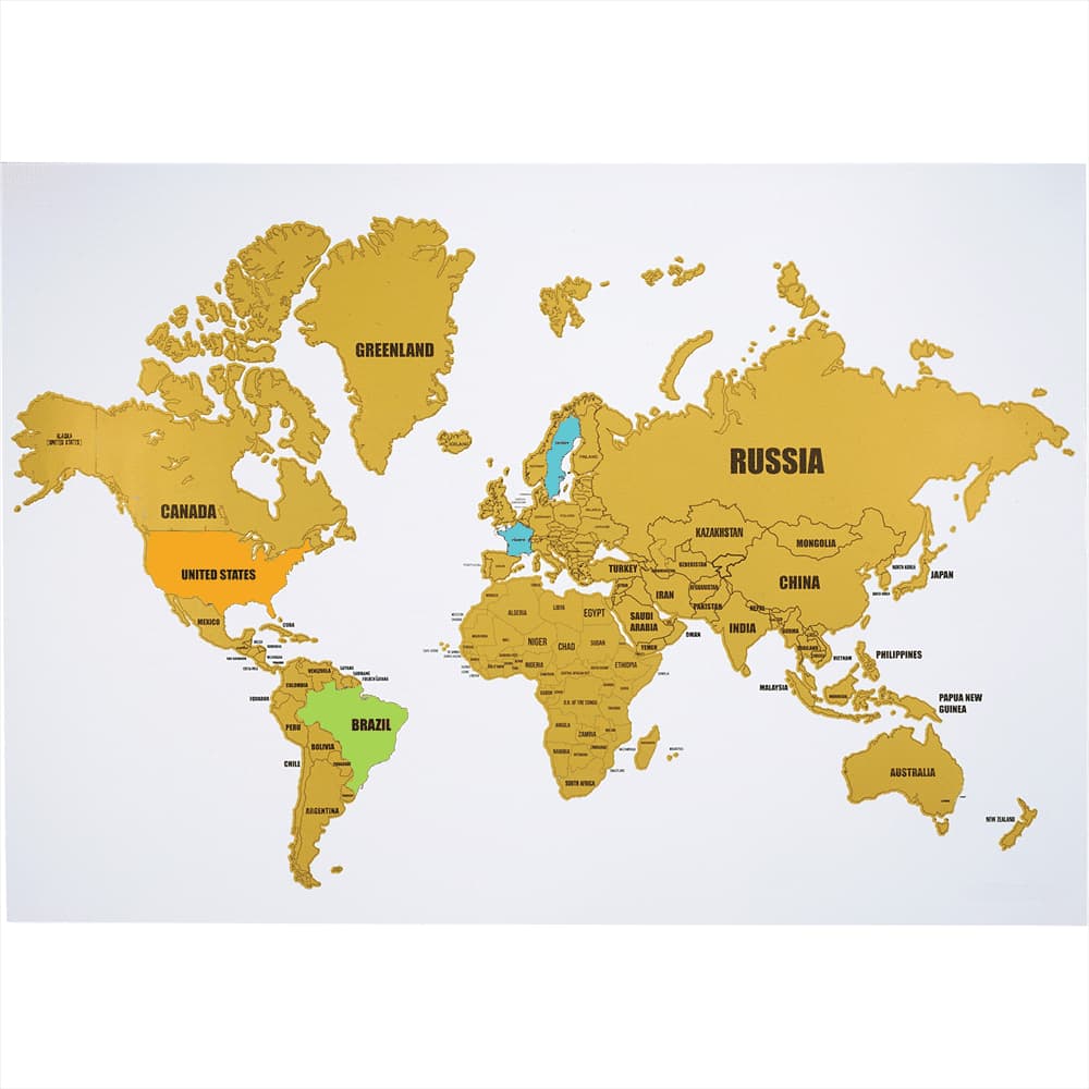 Wanderlust World Scratch Map