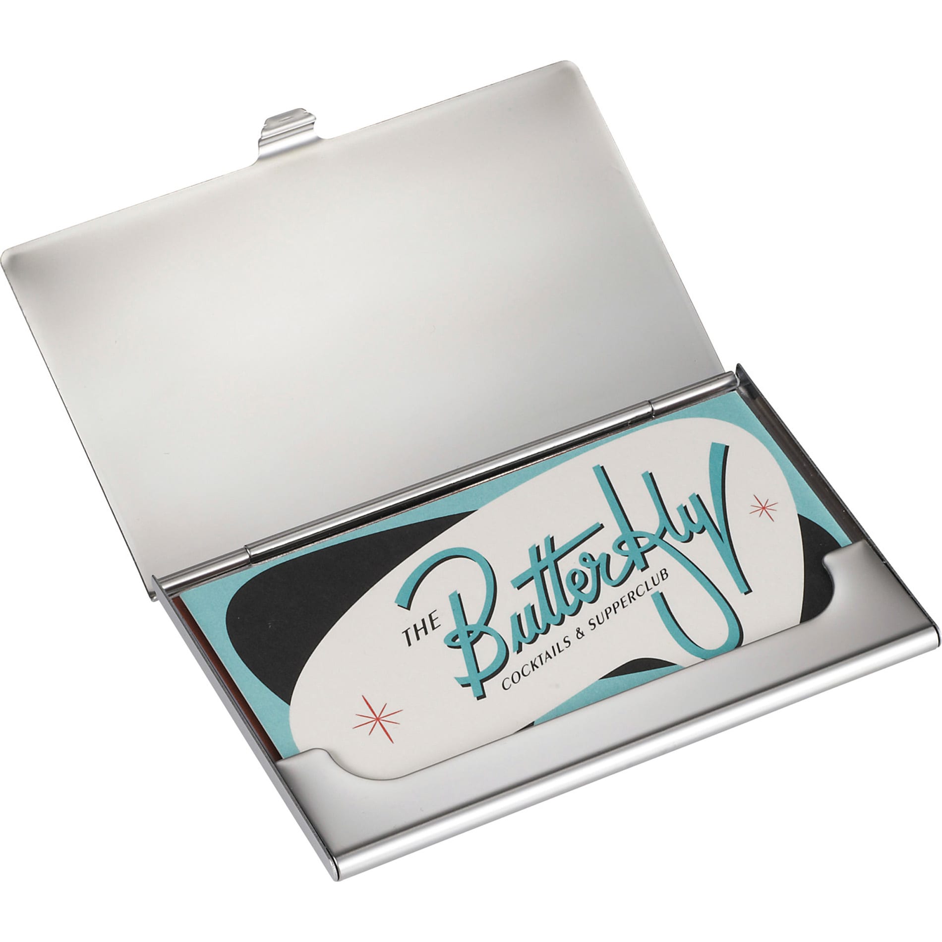 Traverse Business Card Holder - SM-9590 Image Silver
