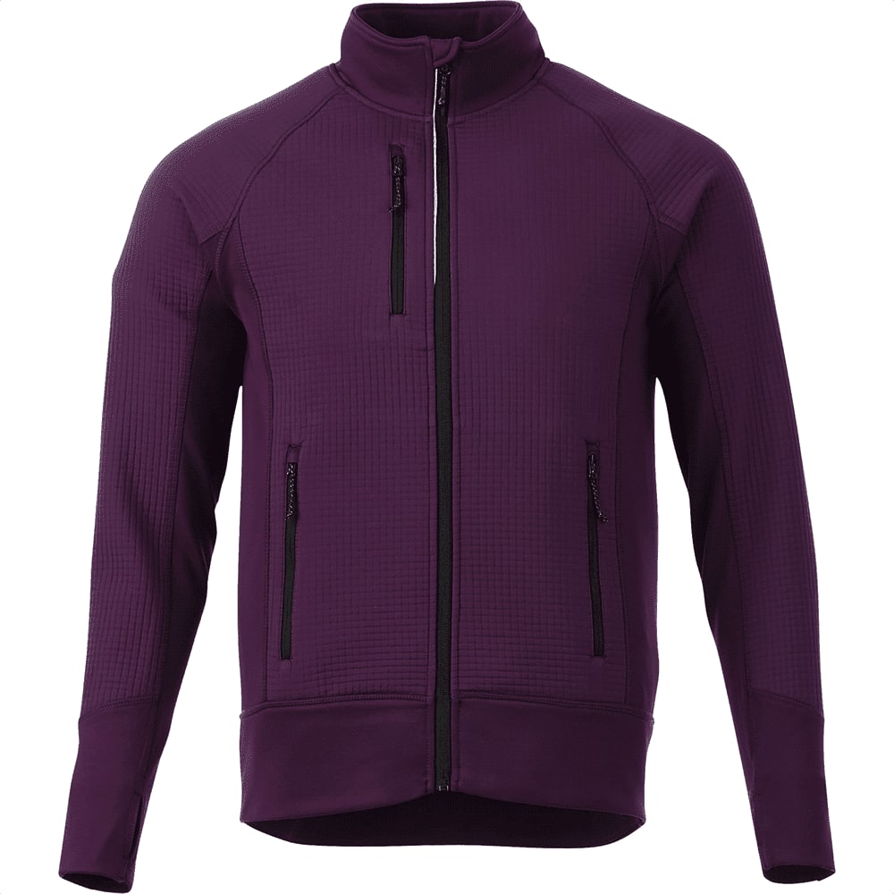 Panorama Hybrid Knit Jacket - Mens - TM18153 Image Dark Plum