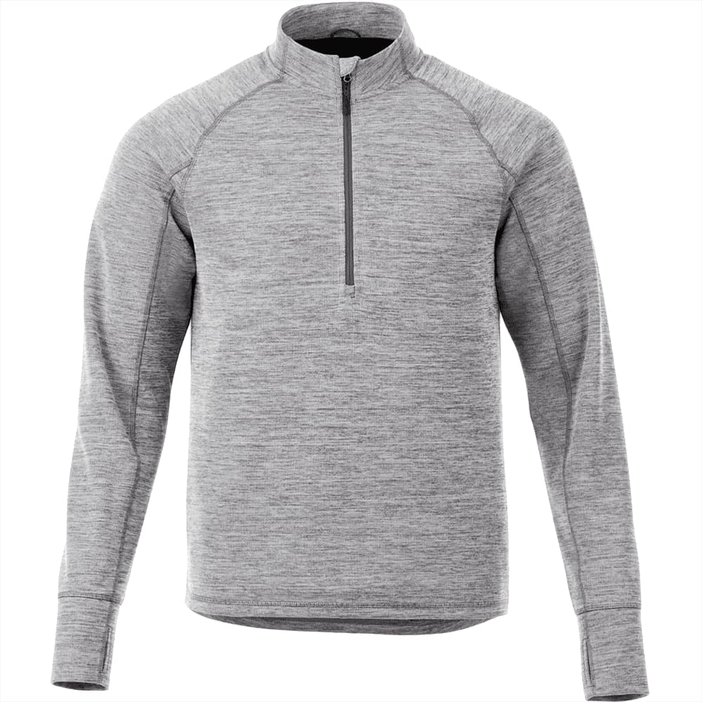 Crane Knit Half Zip - Mens - TM18305 Image Heather Charcoal