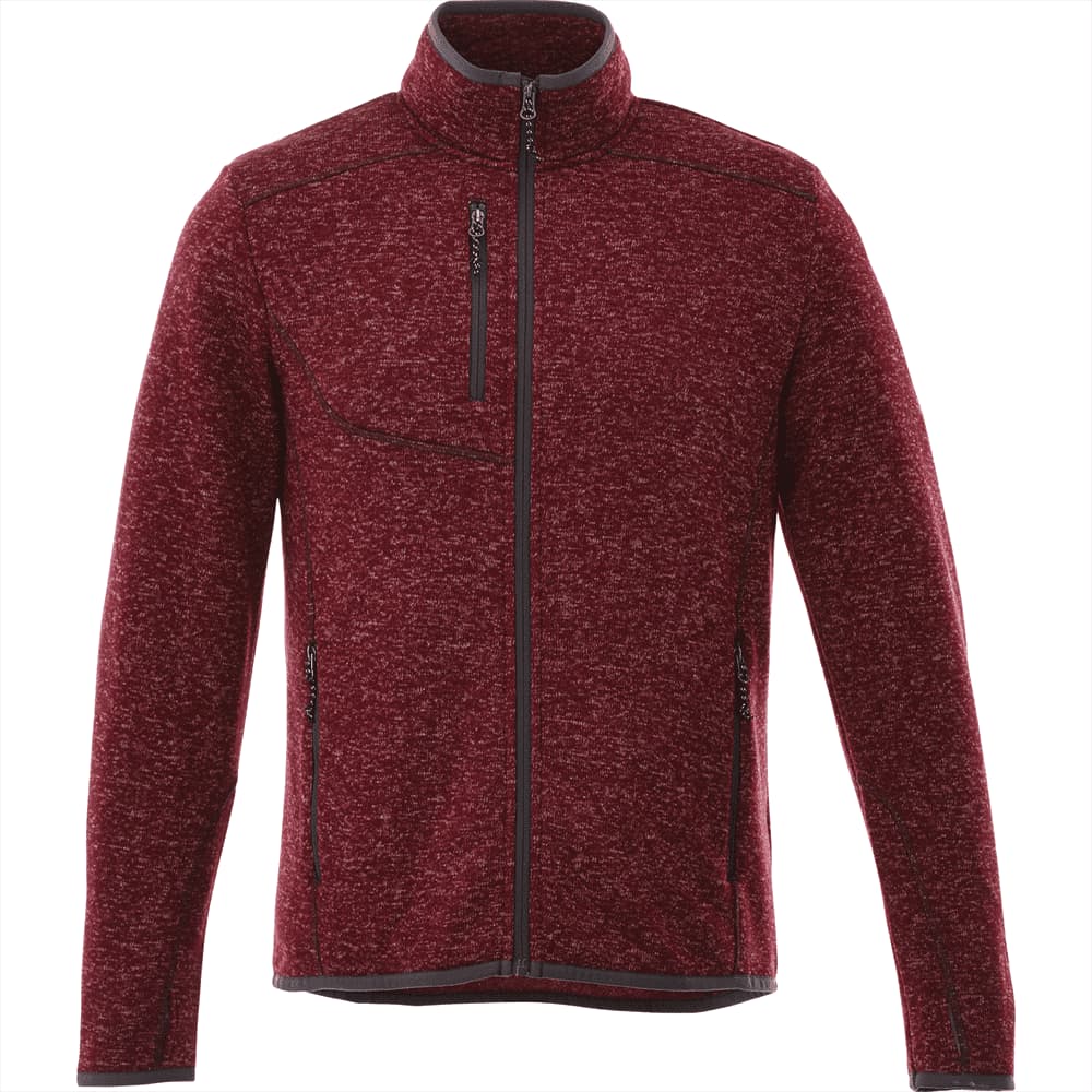 Tremblant Knit Jacket - Mens - TM18610 Image Maroon Heather