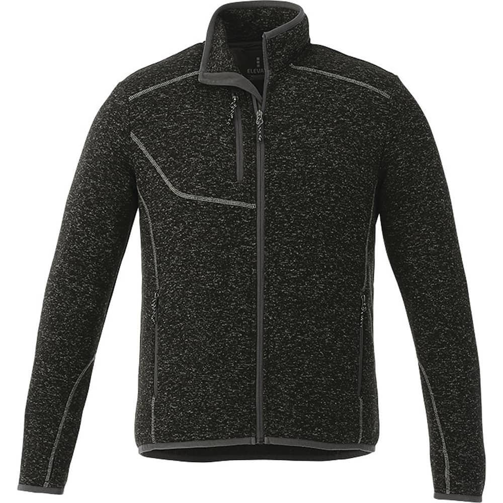 Tremblant Knit Jacket - Mens - TM18610 Image Black Smoke Heather