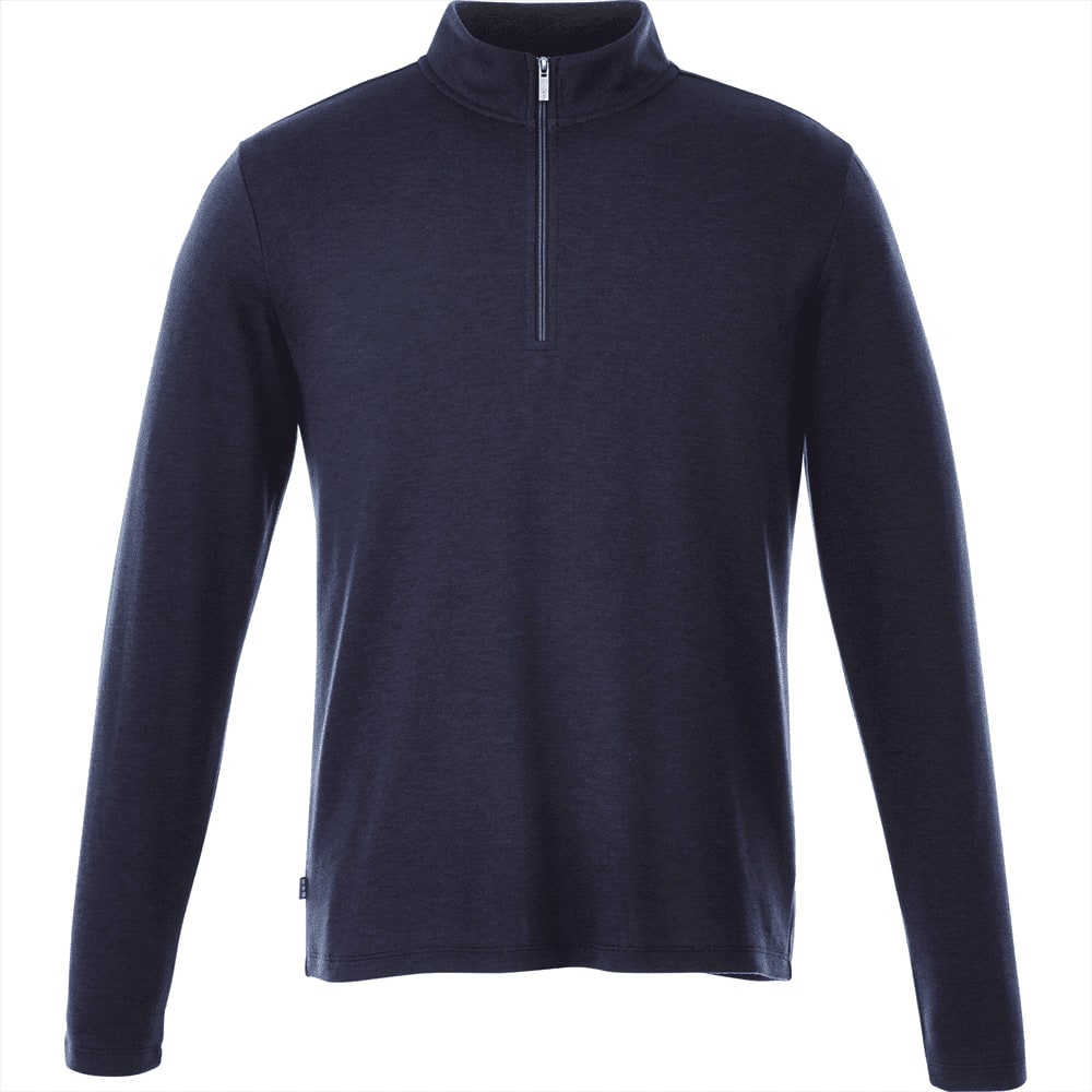 Stratton Knit Quarter Zip - Mens - TM18612 Image Metro Blue Heather