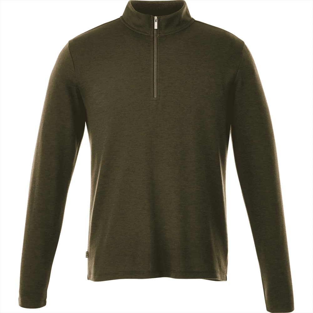 Stratton Knit Quarter Zip - Mens - TM18612 Image Loden Heather