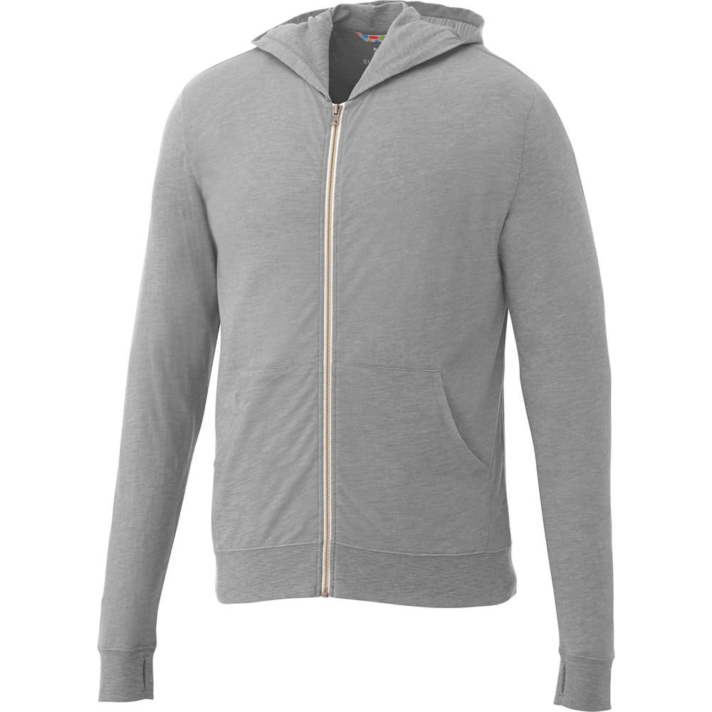 Garner Knit Full Zip Hoody - Mens - TM18731 Image Heather Grey