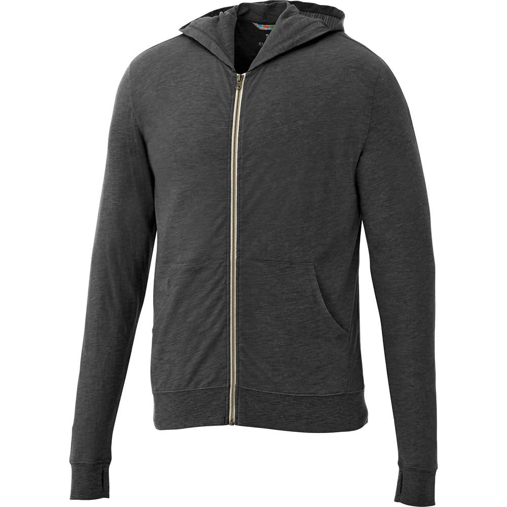 Garner Knit Full Zip Hoody - Mens - TM18731 Image Heather Dark Charcoal