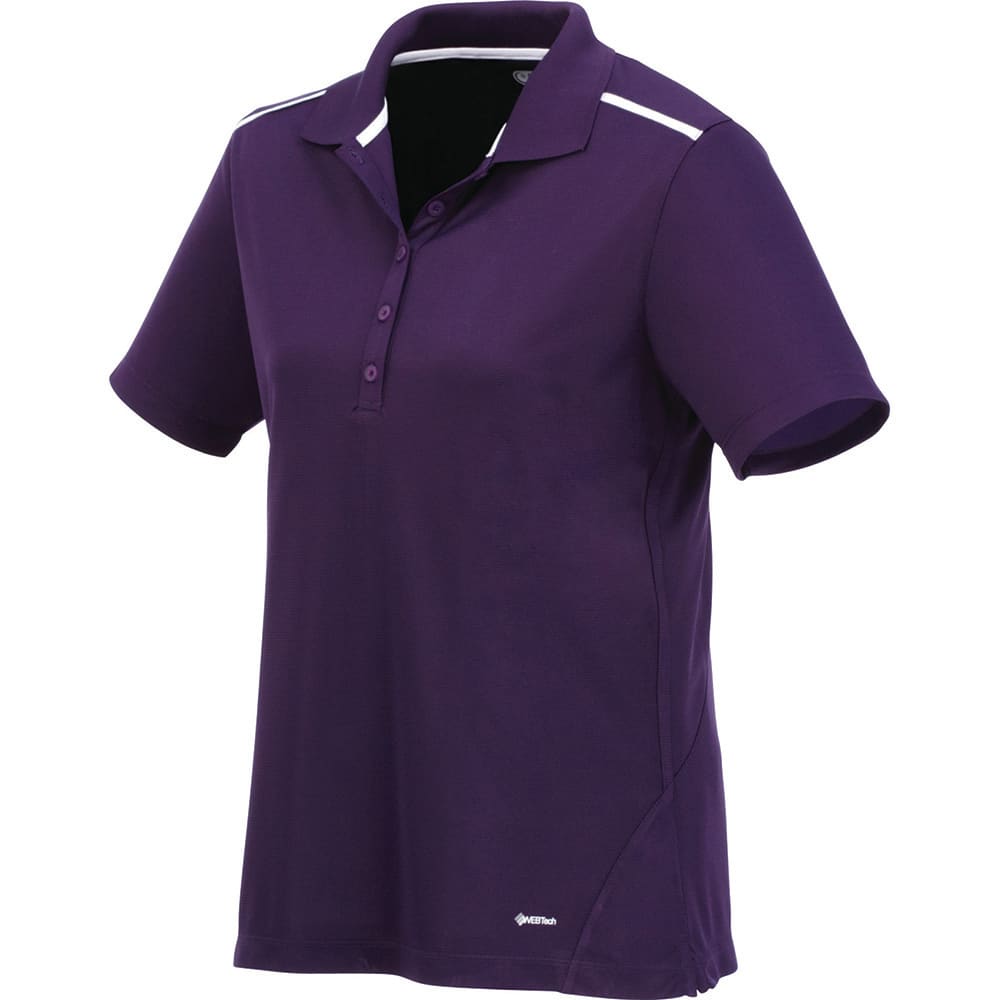 Albula SS Polo - Womens - TM96207 Image Dark Plum/White