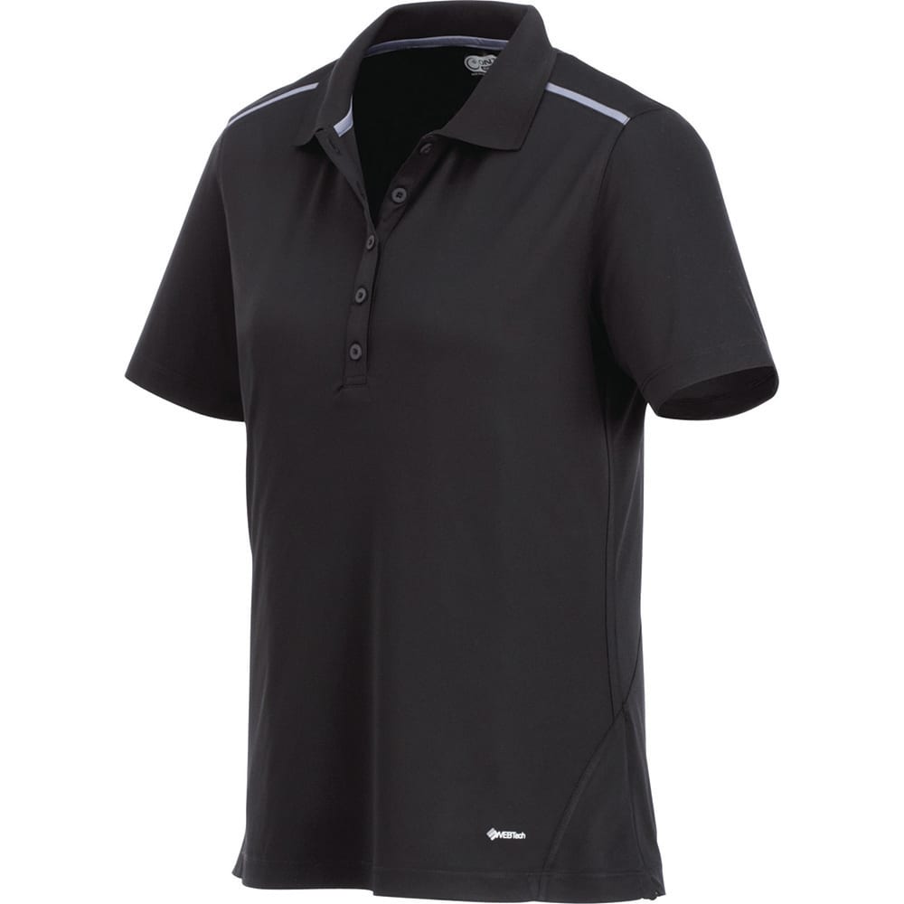 Albula SS Polo - Womens - TM96207 Image Black/Steel Grey
