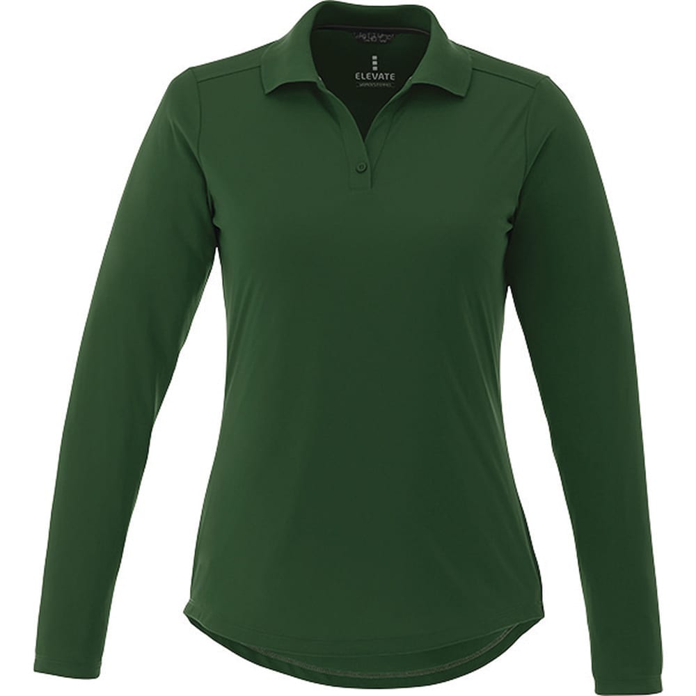Mori Long Sleeve Polo - Womens - TM96255 Image Forest Green