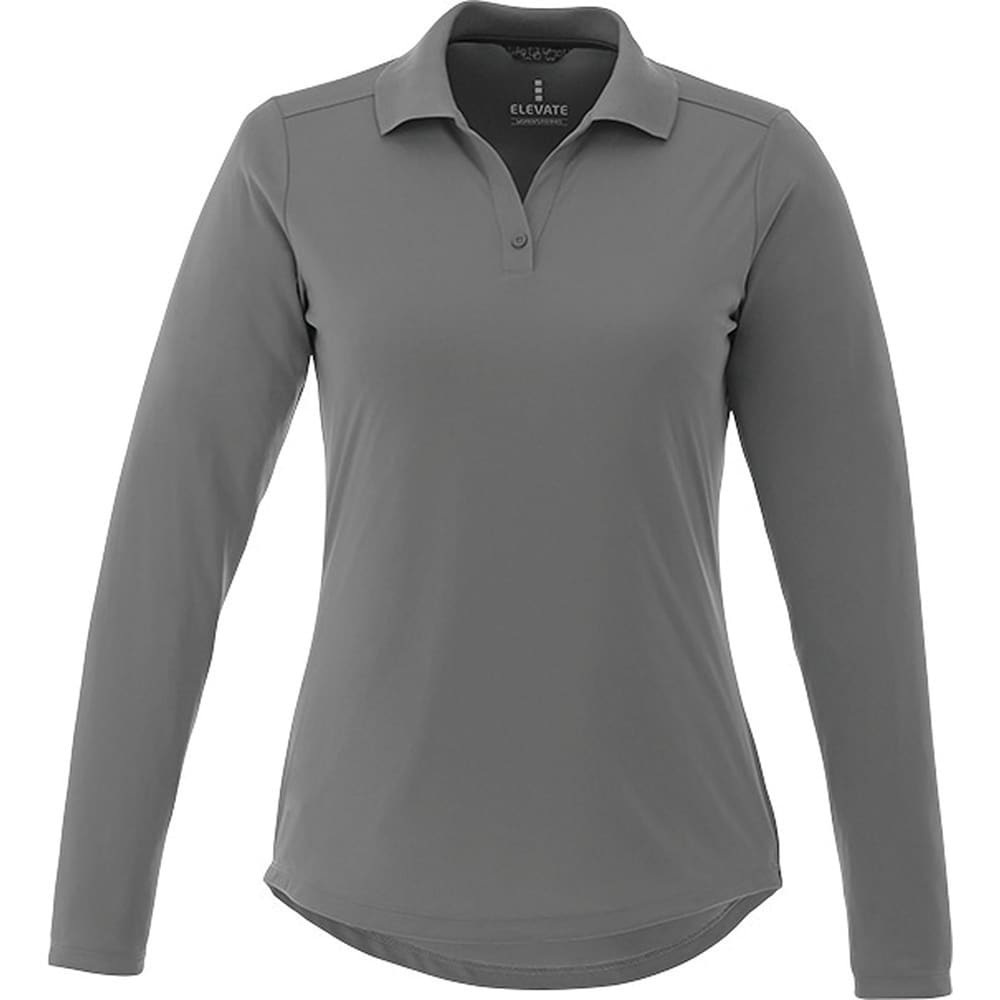 Mori Long Sleeve Polo - Womens - TM96255 Image Steel Grey