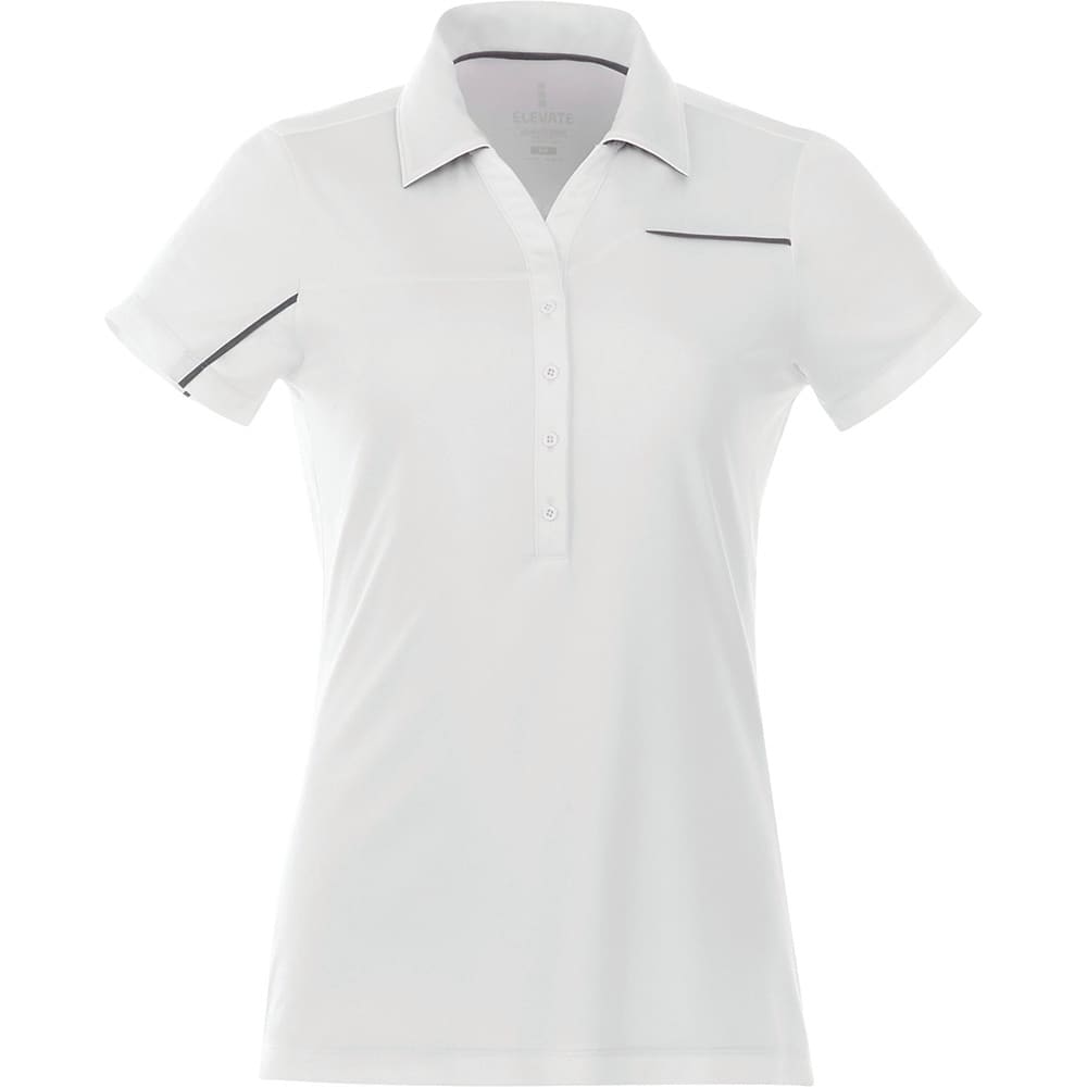 Wilcox Short Sleeve Polo - Womens - TM96309 Image White/Steel Grey