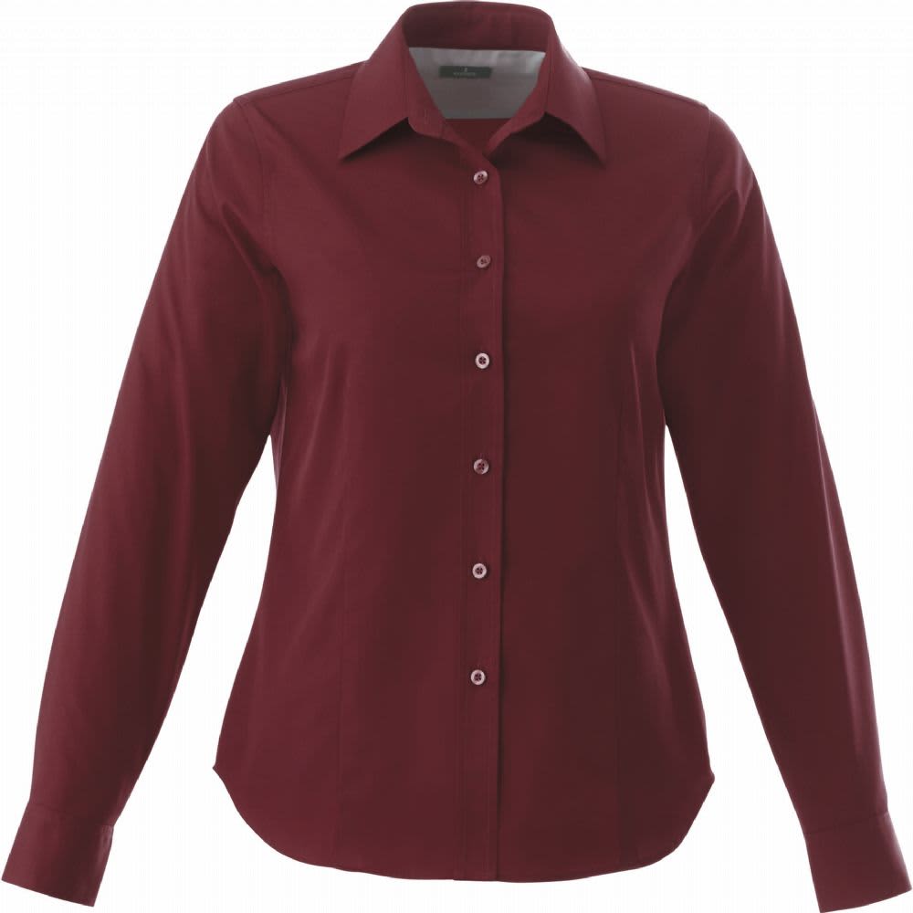 Wilshire Long Sleeve Shirt - Womens - TM97744 Image Maroon