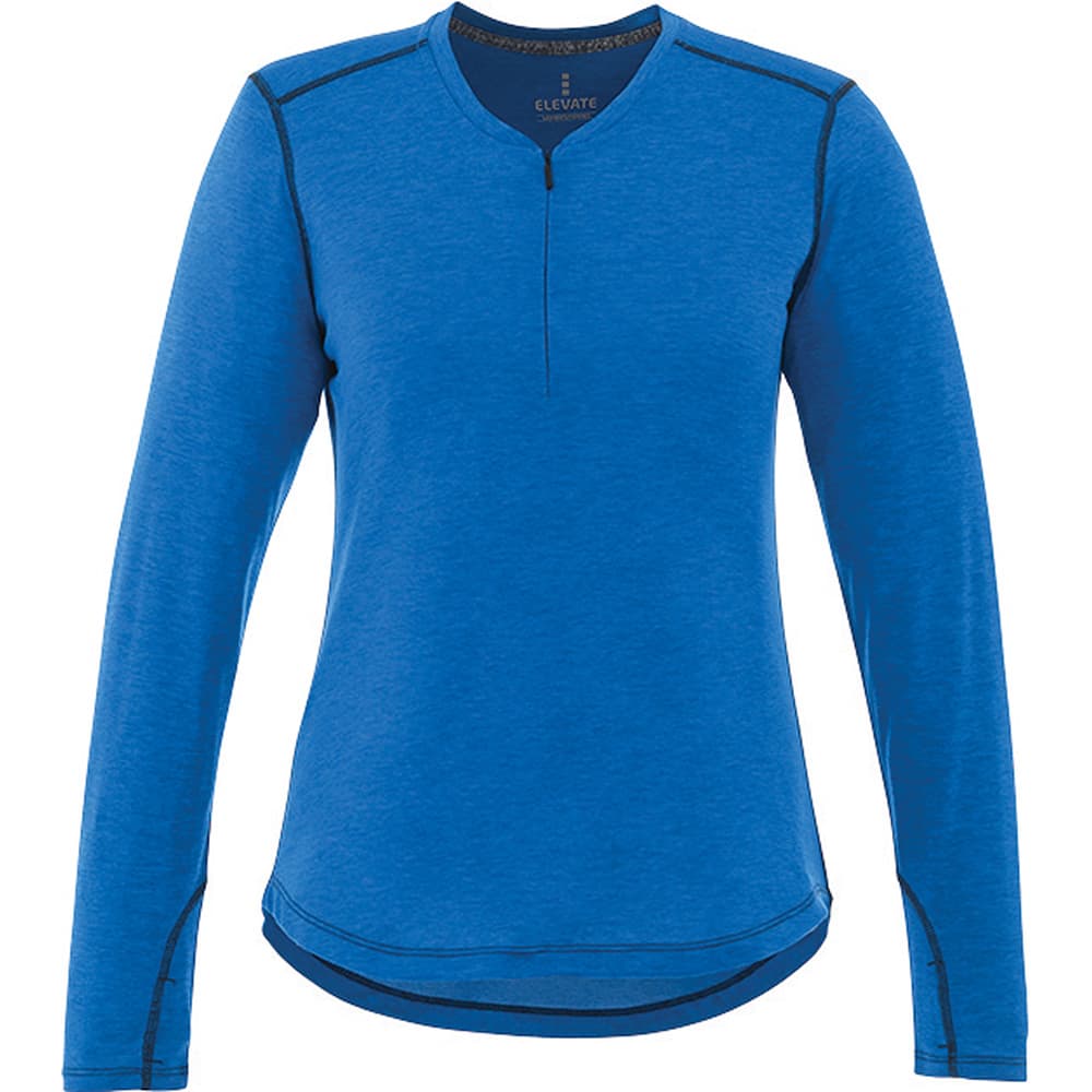 Quadra Long Sleeve Top - Womens - TM97812 Image Olympic Blue Heather