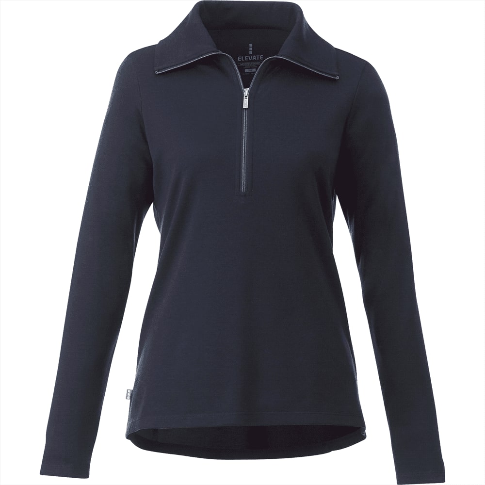 Stratton Knit Half Zip - Womens - TM98612 Image Navy Heather