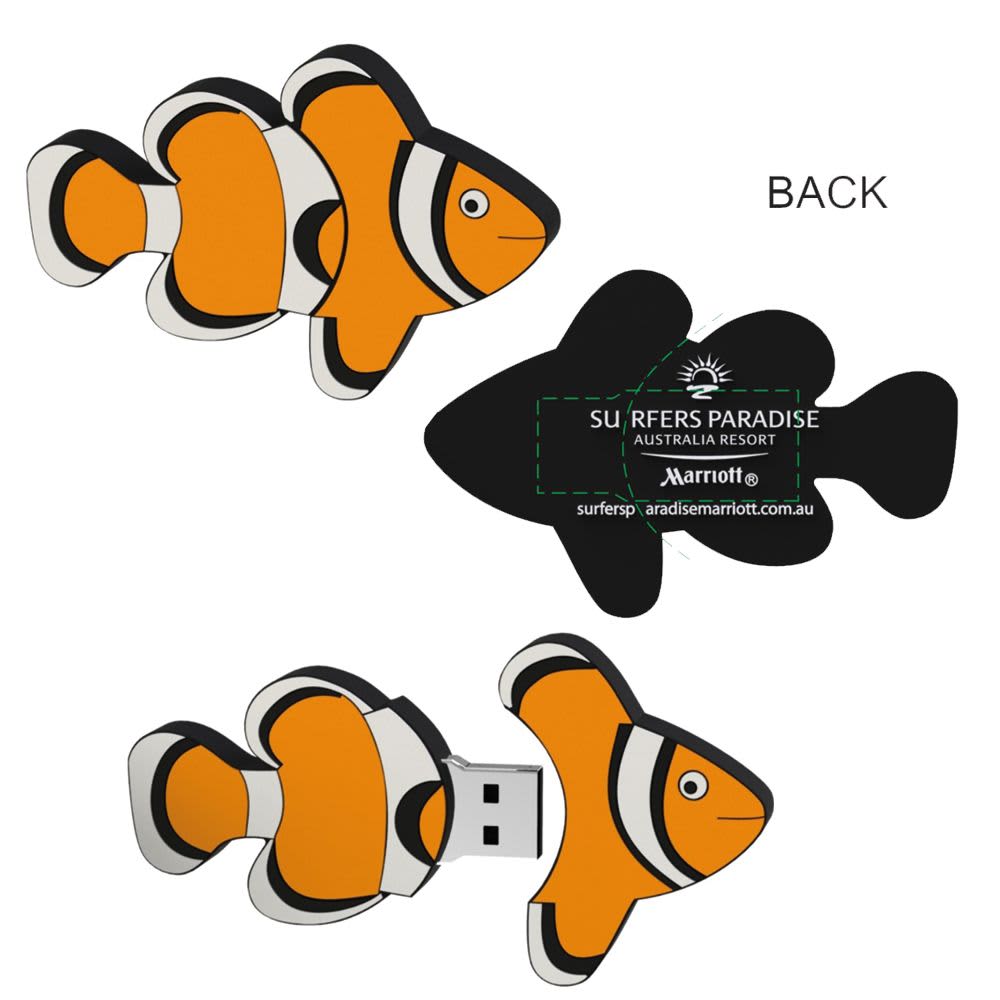 2D Custom Shape USB Flash Drive - Factory Direct