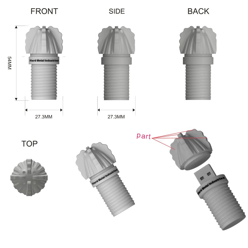 3D Custom Shape USB Flash Drive - Factory Direct