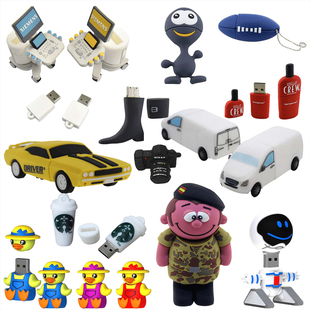 3D Custom Shape USB Flash Drive - Factory Direct