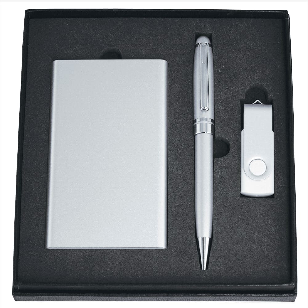 Powerbank, USB (4GB) and Pen Giftset - GS1006 Image
