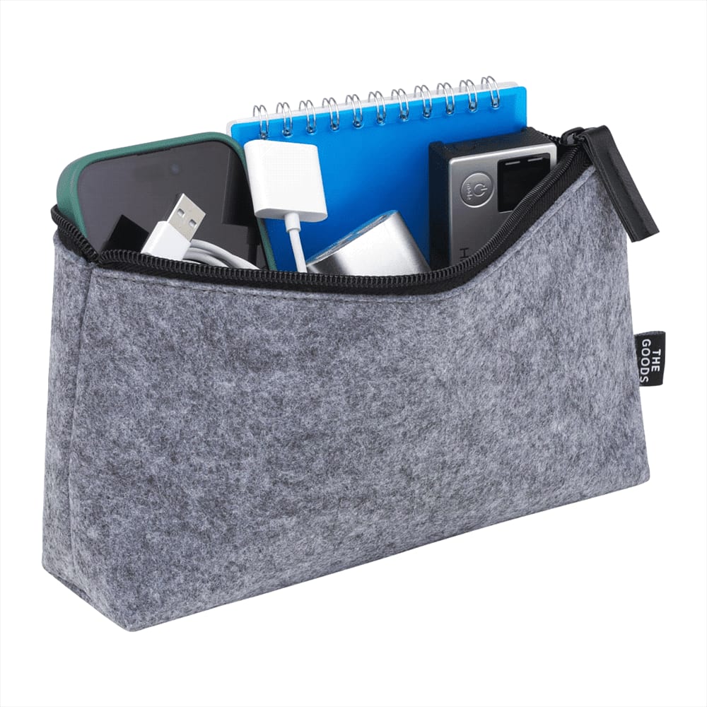 Alternative view of The Goods Recycled Felt Zippered Pouch