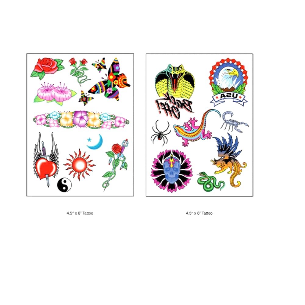 Temporary Tattoo – 51mm x 51mm Glow in Dark