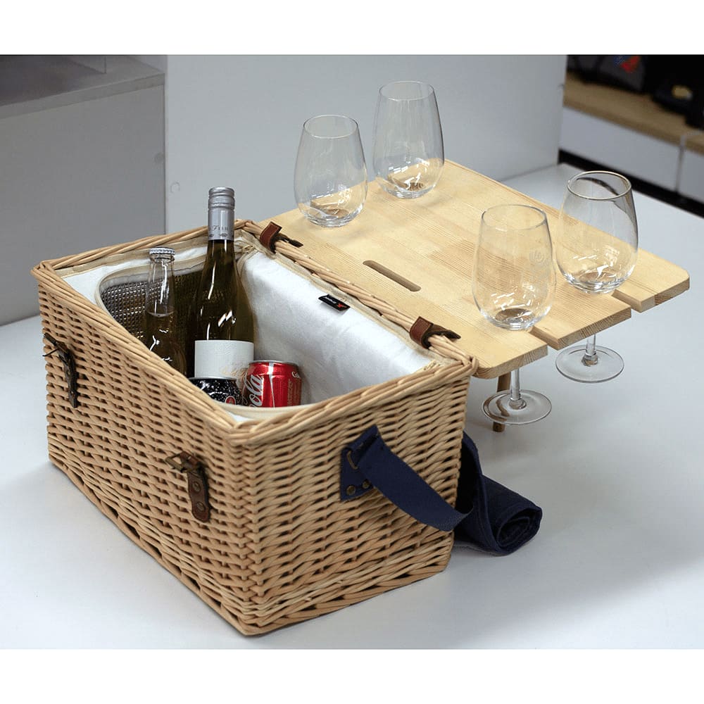 Trekk Wicker Basket w/ Picnic Table - image 7