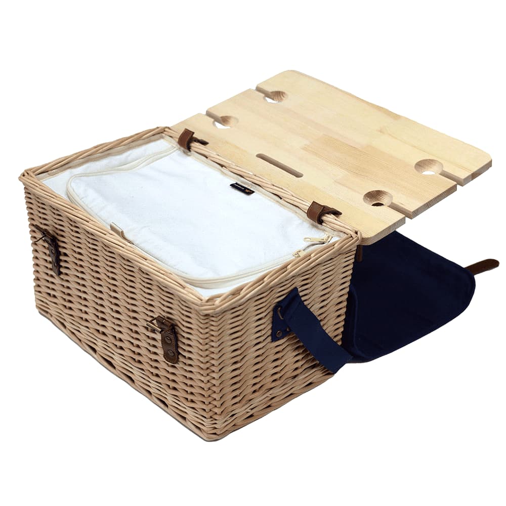 Trekk Wicker Basket w/ Picnic Table - image 5
