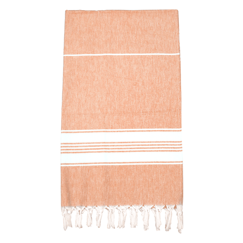 Trekk 100% Cotton Turkish Towel - TK1051 Image Orange