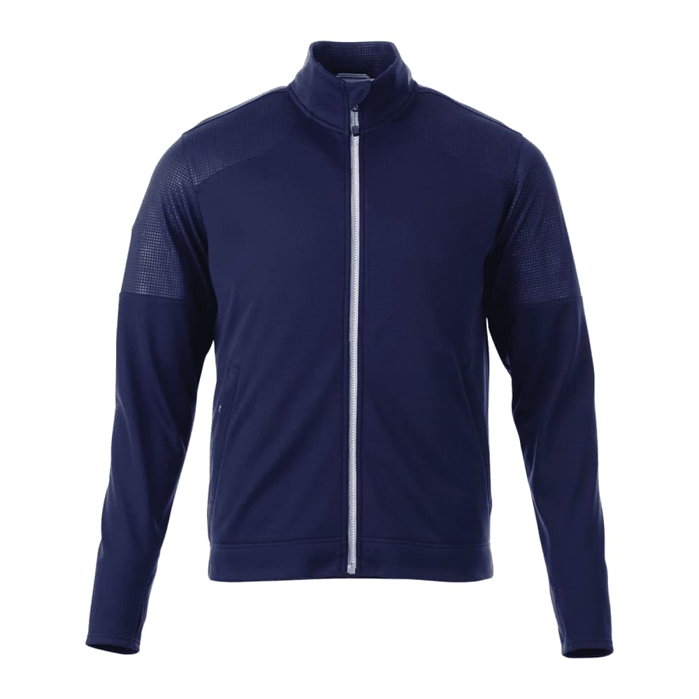 Men's Senger Knit Full Zip Performance Jacket w/ Thumb Holes - TM18154 Image Navy