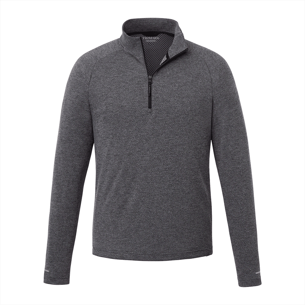 Asgard Eco Knit Quarter Zip - Mens - TM18310 Image Heather Dark Charcoal