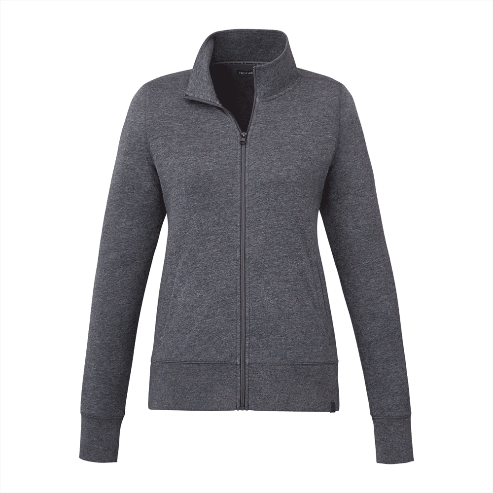 Argus Eco Fleece Full Zip - Womens - TM98144 Image Heather Dark Charcoal