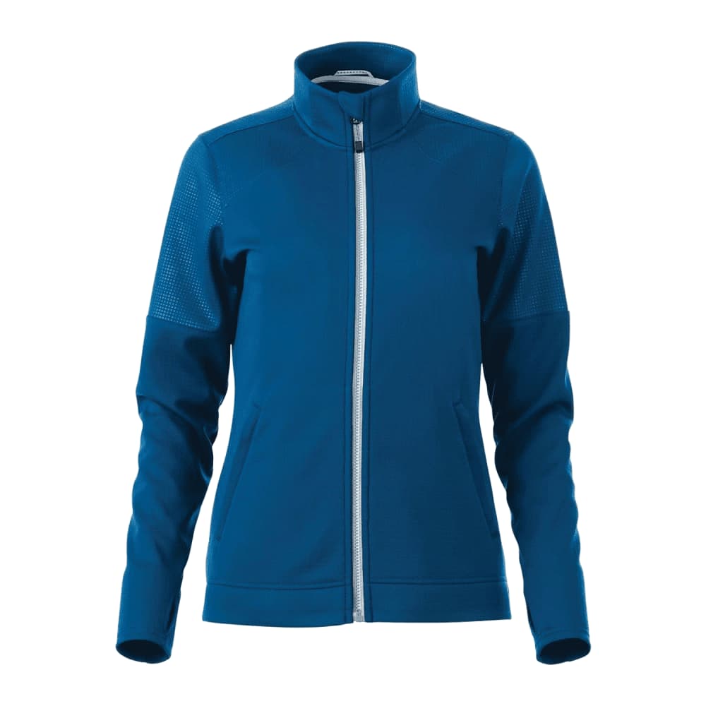 Women's Senger Knit Full Zip Performance Jacket w/ Thumb Holes - TM98154 Image Blue