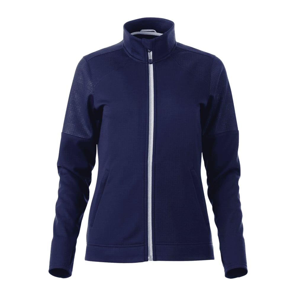 Women's Senger Knit Full Zip Performance Jacket w/ Thumb Holes - TM98154 Image Navy