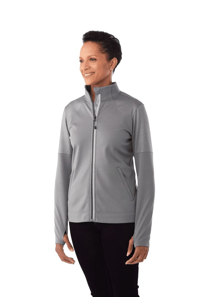 Women's Senger Knit Full Zip Performance Jacket w/ Thumb Holes - TM98154 Image