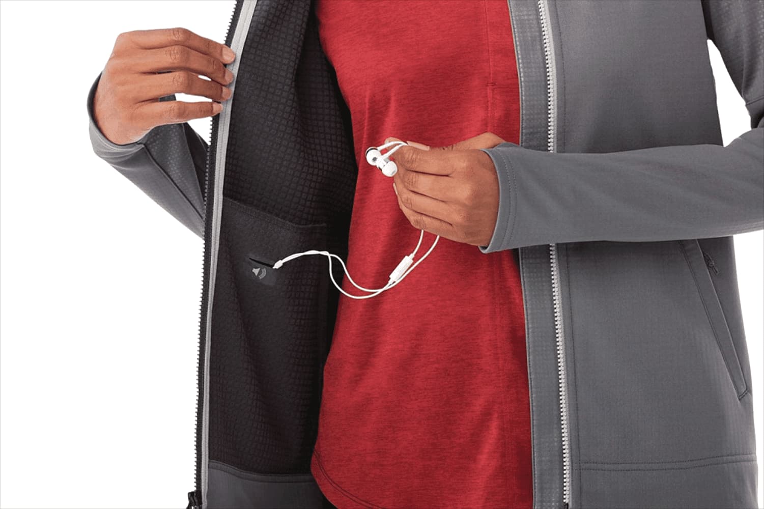 Women's Senger Knit Full Zip Performance Jacket w/ Thumb Holes - TM98154 Image