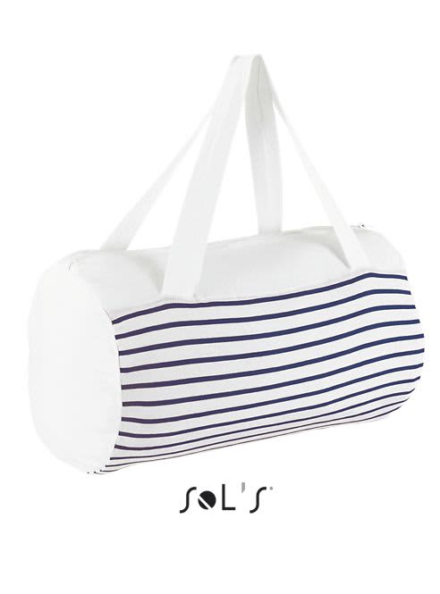 SUNSET STRIPED JERSEY DUFFEL BAG