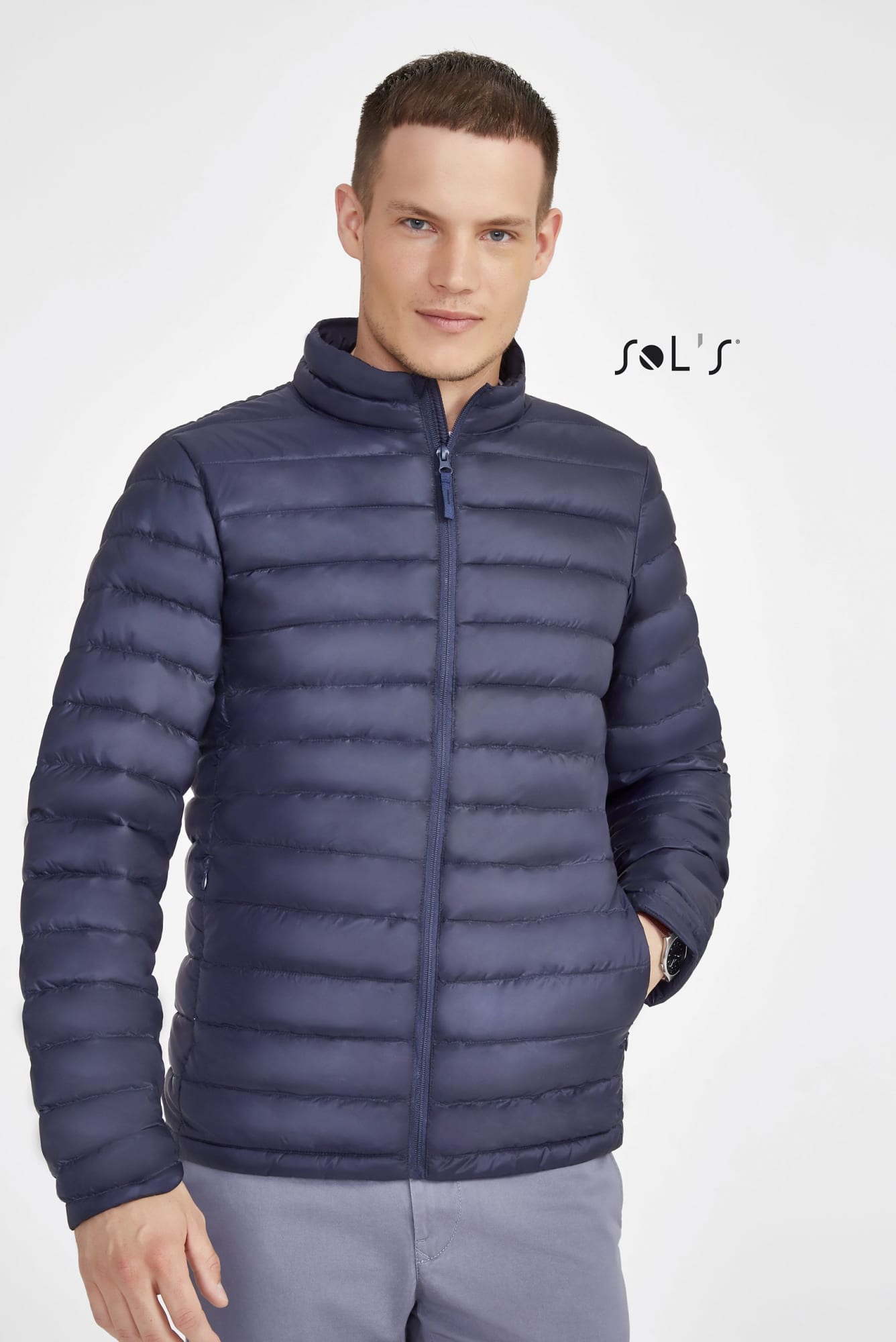JACKET Men's Puffer style 90% down and 10% feathers padding, light weight WILSON