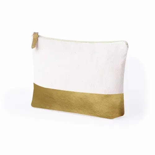 100% Recycled 220gsm Beauty Bag with Metallic Contrast Radynel