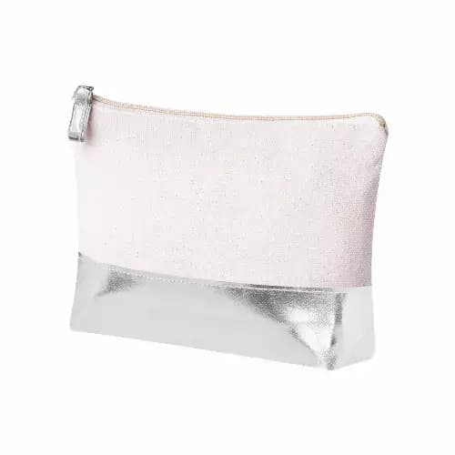 100% Recycled 220gsm Beauty Bag with Metallic Contrast Radynel