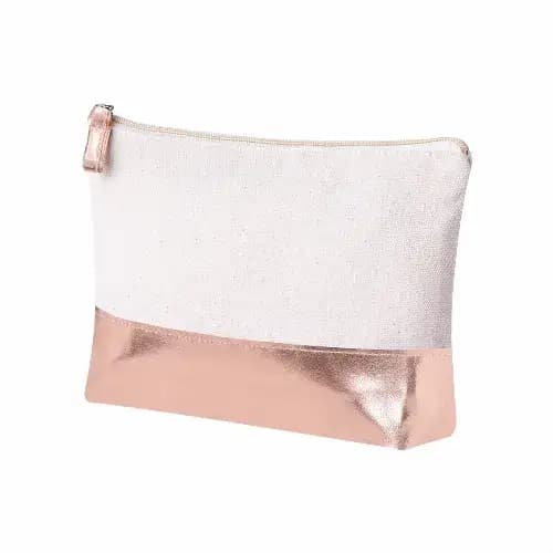 100% Recycled 220gsm Beauty Bag with Metallic Contrast Radynel